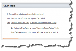 Count Tasks Calculation