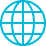 Icon of a globe, representing Web or digital.