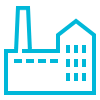 Icon of a manufacturing plant Icon of a manufacturing plant