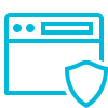 Icon of a secure web page or application